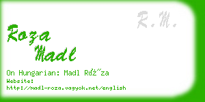 roza madl business card